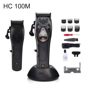 HC-100M(BLACK) Hair Clipper – Professional Hair Cutting Machine with Powerful Magnetic Motor