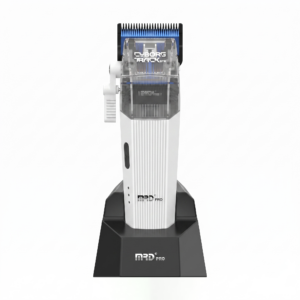 MRDpro CYBORG PRO 2026-WHITE-Professional Cordless Hair Clipper - Full Metal, 3300mAh, BLPU Motor for Barbers