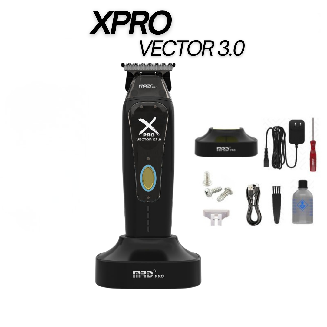 XPRO GMT-999C-BLACK-Vector X3.0 Hair Clipper – Powerful Motor 9,500–13,000 RPM - Image 8