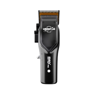 Uranus Professional Barber Clipper HC-3969V-BLACK-Charging Dock, Zero Gap, 7500 RPM Motor, DLC Blade