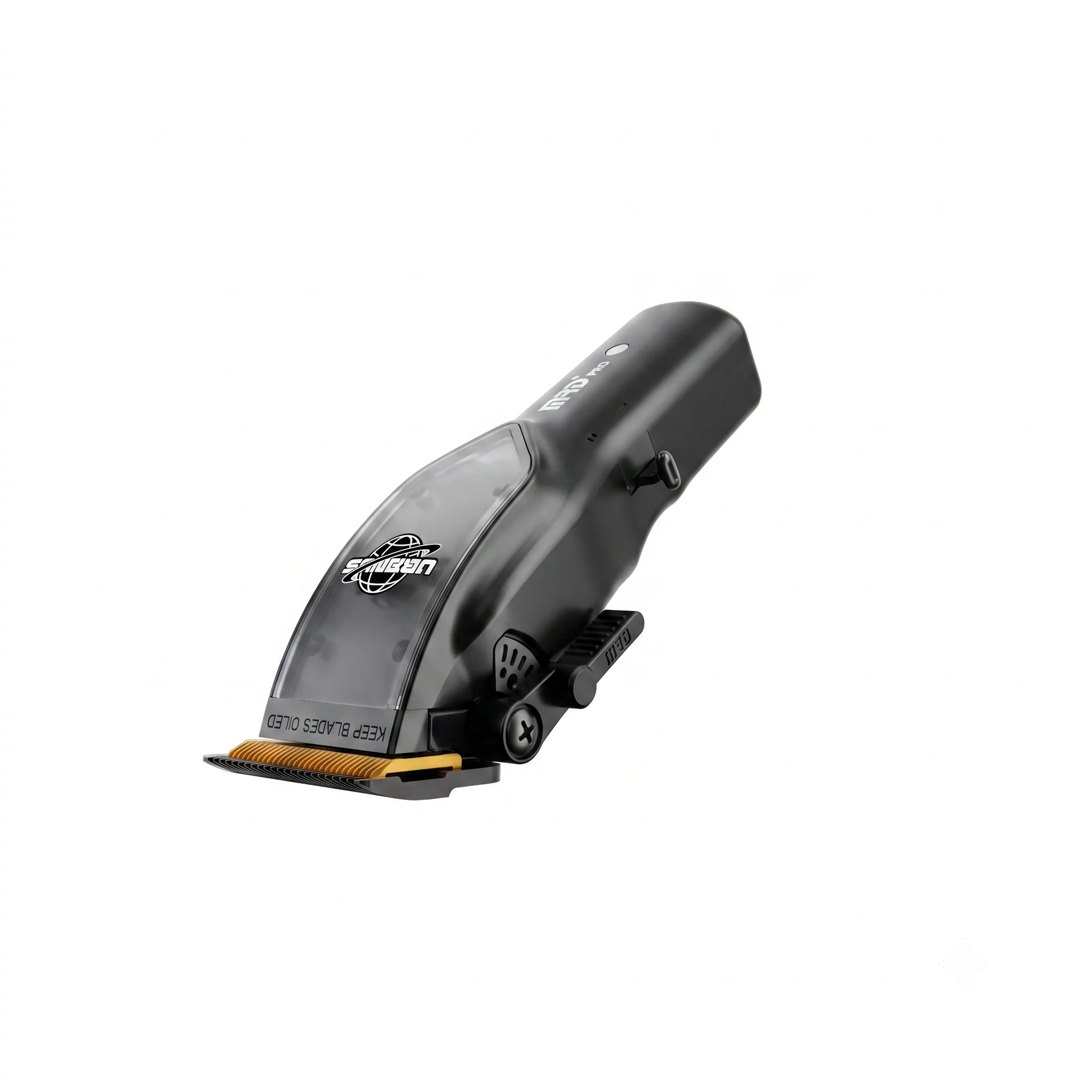 Uranus Professional Barber Clipper HC-3969V-BLACK-Charging Dock, Zero Gap, 7500 RPM Motor, DLC Blade - Image 3