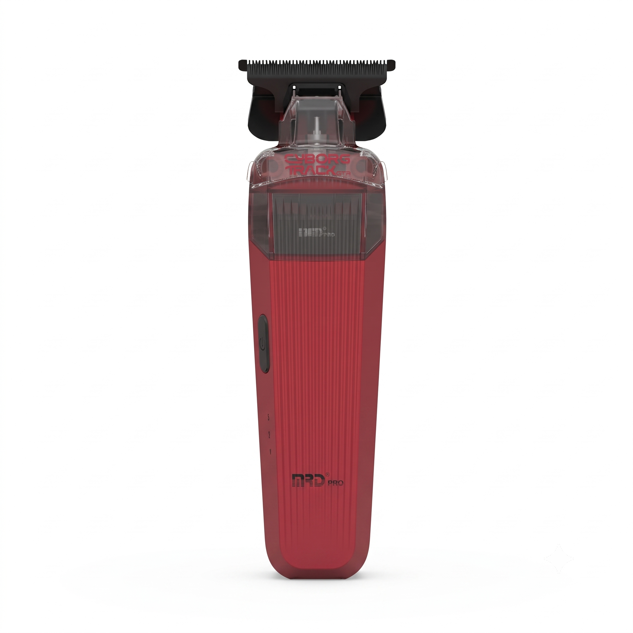 MRD PRO Trimmer CYBORG-BURGUNDY-Professional Cordless Zero Gapped T-Blade Hair Trimmer - 7200RPM BLPU Motor, DLC Blade & 180 Min Battery - Image 2